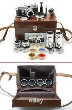 (114) O. P. L FOCA Universel Mod. 3 with5 lenses IBs vari-finder caps case serviced