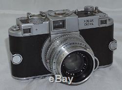 1941 Kodak EKTRA 35mm Rangefinder Camera with Ektar 50mm f1.9 Lens