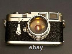 1954 Leica M3 Double Stroke Rangefinder Camera withCase, Summilux 50mm f/1.4 Lens