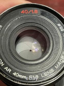 1970's Autoreflex TC 35mm Film Camera With 40mm Konica Hexanon AR 1.8mm Lens