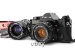 2LENS? Exc+5? Canon AE-1 Program 35mm SLR Film Camera with 50mm 12.0 Japan