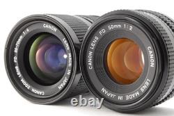 2LENS? Exc+5? Canon AE-1 Program 35mm SLR Film Camera with 50mm 12.0 Japan