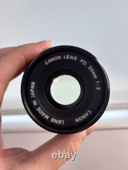 2LENS? Exc+5? Canon AE-1 Program 35mm SLR Film Camera with 50mm 12.0 Japan