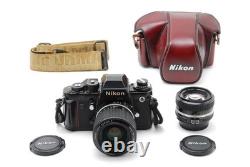 2LensExc+5 Nikon F3 Eye Level SLR Film Camera Ai 50mm F1.4 36-72mm F3.5 JAPAN