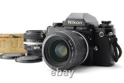 2LensExc+5 Nikon F3 Eye Level SLR Film Camera Ai 50mm F1.4 36-72mm F3.5 JAPAN
