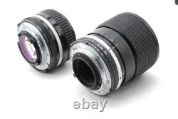 2LensExc+5 Nikon F3 Eye Level SLR Film Camera Ai 50mm F1.4 36-72mm F3.5 JAPAN