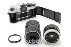 2Lens Exc+5 Canon AE-1 Program Film Camera FD 50mm f1.4 S. S. C. SSC Lens JAPAN