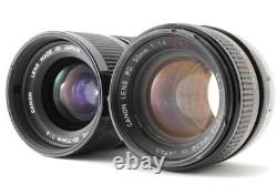 2Lens Exc+5 Canon AE-1 Program Film Camera FD 50mm f1.4 S. S. C. SSC Lens JAPAN