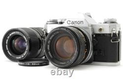 2Lens Exc+5 Canon AE-1 Program Film Camera FD 50mm f1.4 S. S. C. SSC Lens JAPAN