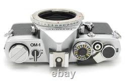 2Lens NEAR MINT Olympus OM-1 Silver Auto-s 50mm F/1.8 Film Camera From JAPAN