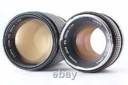 2Lens Near MINT Canon A-1 A1 SLR 35mm Film Camera FD 50mm, 135mm From JAPAN