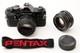 2 Lens EXC+5 Pentax MX Black 35mm Film Camera M 50mm f1.4 + 55mm f1.8 JAPAN