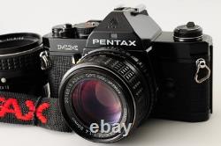 2 Lens EXC+5 Pentax MX Black 35mm Film Camera M 50mm f1.4 + 55mm f1.8 JAPAN