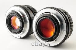 2 Lens EXC+5 Pentax MX Black 35mm Film Camera M 50mm f1.4 + 55mm f1.8 JAPAN