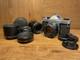 2 Lens Exc+5 Pentax SL Film Camera 55mm 135mm Lens with Teleconverter From JP