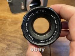 2 Lens Exc+5 Pentax SL Film Camera 55mm 135mm Lens with Teleconverter From JP