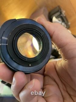 2 Lens Exc+5 Pentax SL Film Camera 55mm 135mm Lens with Teleconverter From JP