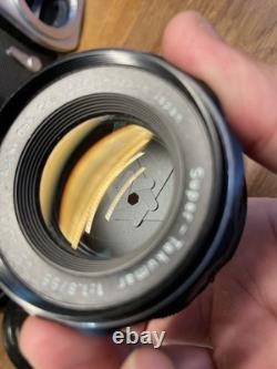 2 Lens Exc+5 Pentax SL Film Camera 55mm 135mm Lens with Teleconverter From JP