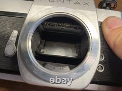2 Lens Exc+5 Pentax SL Film Camera 55mm 135mm Lens with Teleconverter From JP
