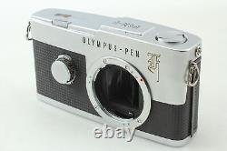 2 Lens Exc+5 withCase OLYMPUS PEN F Film Camera + 38mm 100mm From JAPAN
