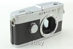 2 Lens Exc+5 withCase OLYMPUS PEN F Film Camera + 38mm 100mm From JAPAN