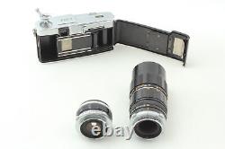 2 Lens Exc+5 withCase OLYMPUS PEN F Film Camera + 38mm 100mm From JAPAN