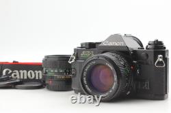 2 Lens MINT Canon AE-1 Program Black Film Camera NFD 50mm f1.4 28mm f2.8 JAPAN