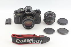 2 Lens MINT Canon AE-1 Program Black Film Camera NFD 50mm f1.4 28mm f2.8 JAPAN