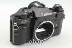 2 Lens MINT Canon AE-1 Program Black Film Camera NFD 50mm f1.4 28mm f2.8 JAPAN