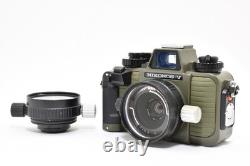 2 Lens MINT Nikon Nikonos V Olive Green Film Camera 35mm 28mm withFinder JAPAN