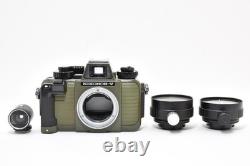 2 Lens MINT Nikon Nikonos V Olive Green Film Camera 35mm 28mm withFinder JAPAN