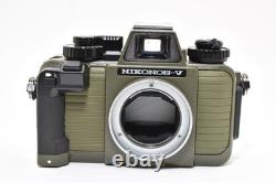 2 Lens MINT Nikon Nikonos V Olive Green Film Camera 35mm 28mm withFinder JAPAN