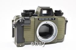 2 Lens MINT Nikon Nikonos V Olive Green Film Camera 35mm 28mm withFinder JAPAN