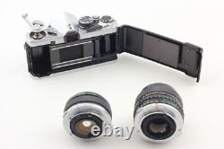 2 Lens MINT Olympus OM-2 SLR Film Camera 50mm f1.8 35-70mm F3.5-4.5 From JAPAN