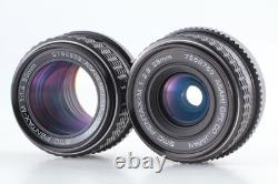 2 Lens MINT+++ Pentax MX Black 35mm Film Camera M 50mm f1.4 + 28mm f2.8 JAPAN