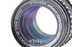 2 Lens MINT+++ Pentax MX Black 35mm Film Camera M 50mm f1.4 + 28mm f2.8 JAPAN