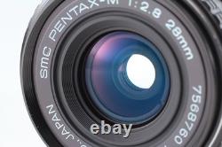 2 Lens MINT+++ Pentax MX Black 35mm Film Camera M 50mm f1.4 + 28mm f2.8 JAPAN