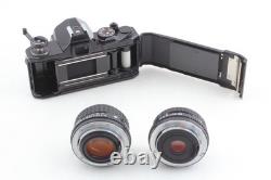 2 Lens MINT+++ Pentax MX Black 35mm Film Camera M 50mm f1.4 + 28mm f2.8 JAPAN