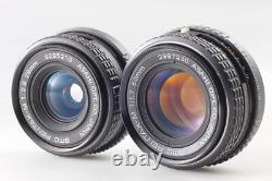 2 Lens MINT Pentax MX Black 35mm Film Camera M 50mm f1.7/ 28mm f2.8 From JAPAN
