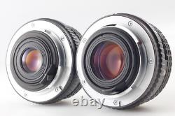 2 Lens MINT Pentax MX Black 35mm Film Camera M 50mm f1.7/ 28mm f2.8 From JAPAN