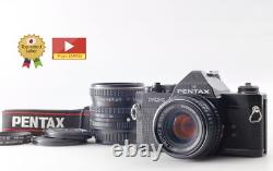 2 Lens MINT Pentax MX Black Film Camera M 50mm f1.7 / 24-35mm f3.5 From JAPAN