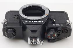 2 Lens MINT Pentax MX Black Film Camera M 50mm f1.7 / 24-35mm f3.5 From JAPAN