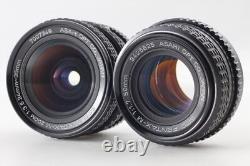 2 Lens MINT Pentax MX Black Film Camera M 50mm f1.7 / 24-35mm f3.5 From JAPAN