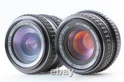 2 Lens MINT Pentax MX Silver 35mm Film Camera M 50mm f1.7 / 28-50mm From JAPAN