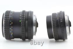 2 Lens MINT Pentax MX Silver 35mm Film Camera M 50mm f1.7 / 28-50mm From JAPAN