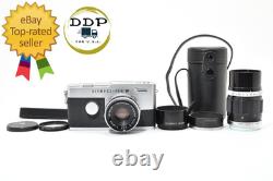 2 Lens Mint Olympus Pen FT 35mm Film Camera 38mm F1.8 100mm F3.5 From JAPAN