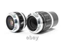 2 Lens Mint Olympus Pen FT 35mm Film Camera 38mm F1.8 100mm F3.5 From JAPAN