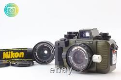 2 Lens N MINT Nikon Nikonos V Olive Film Camera UW 35mm f/2.5 28mm f/3.5 JAPAN