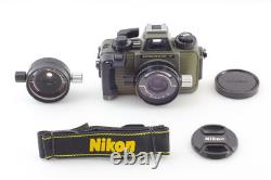 2 Lens N MINT Nikon Nikonos V Olive Film Camera UW 35mm f/2.5 28mm f/3.5 JAPAN