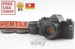 2 Lens N MINT+++ Pentax MX Black 35mm Film Camera M 50mm f1.7 28mm f2.8 JAPAN